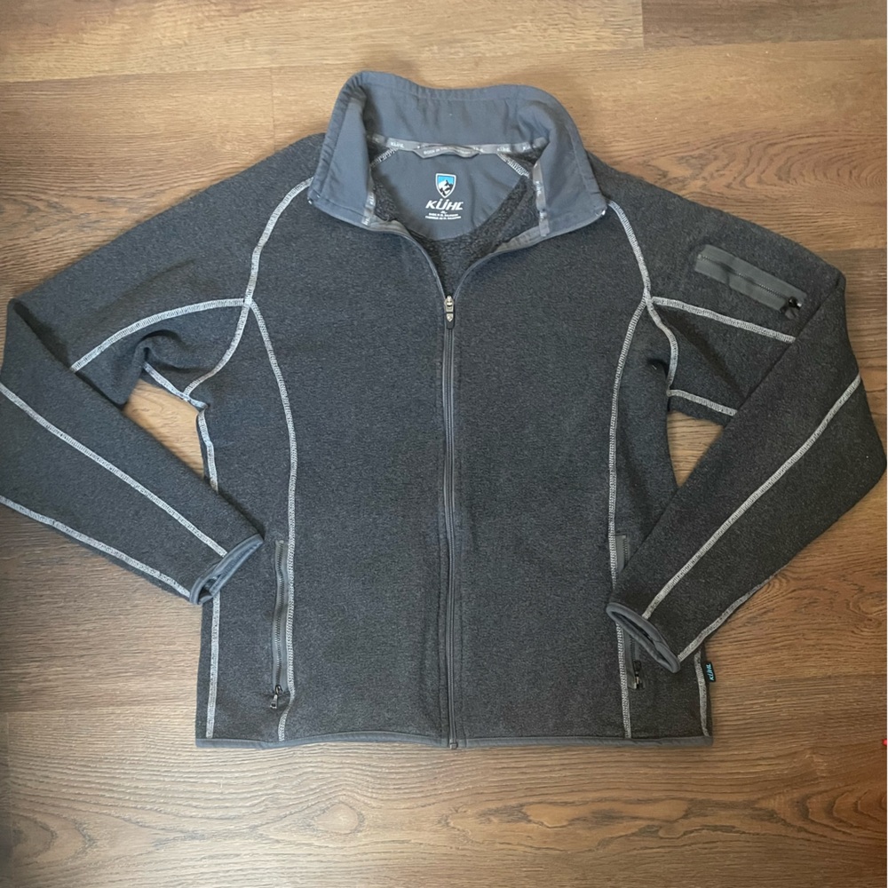 Kuhl Men's Full Zip Up Charcoal lightweight jacket